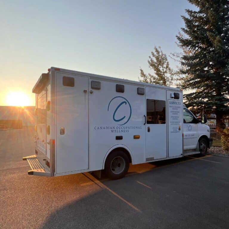 Canadian Occupational Wellness Truck On site Health and Safety Edmonton