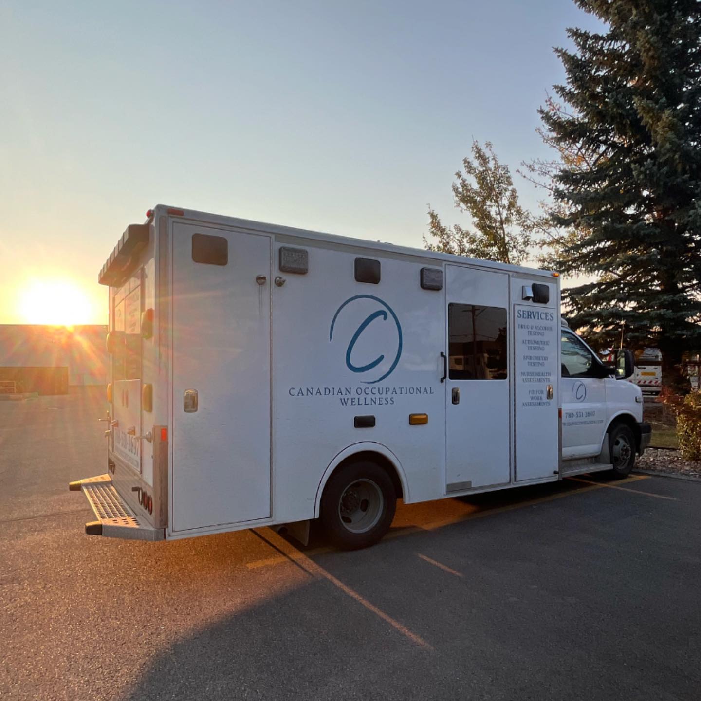 Canadian Occupational Wellness Truck On site Health and Safety Edmonton